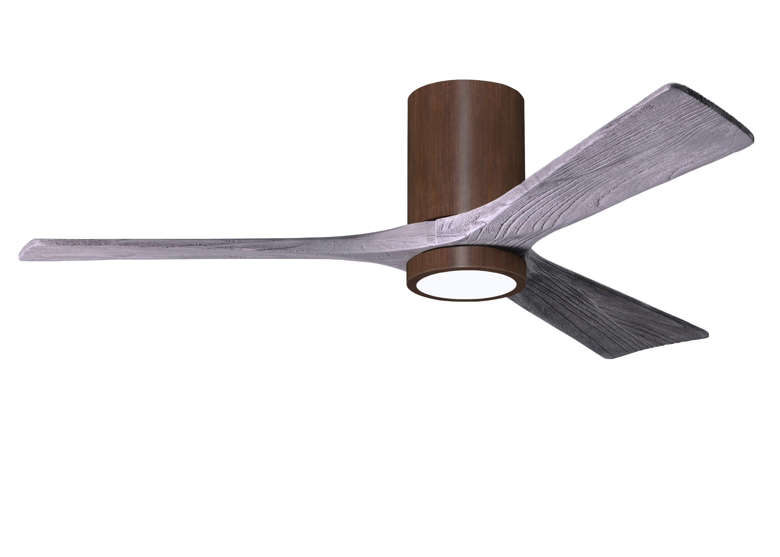 Irene 6-Speed DC 52" Ceiling Fan w/ Integrated Light Kit in Walnut Tone with Barnwood Tone blades