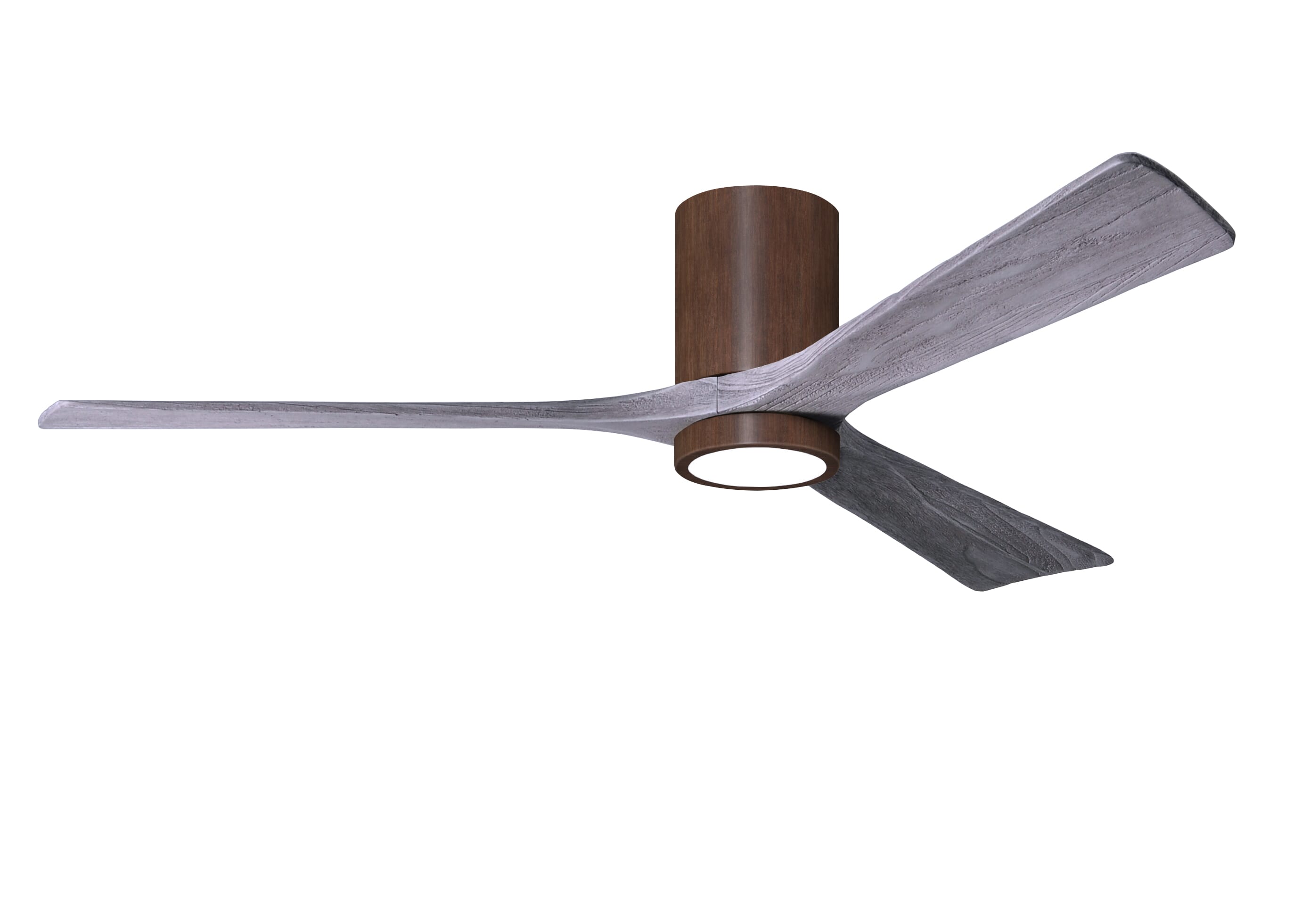 Irene 6-Speed DC 60" Ceiling Fan w/ Integrated Light Kit in Walnut Tone with Barnwood Tone blades