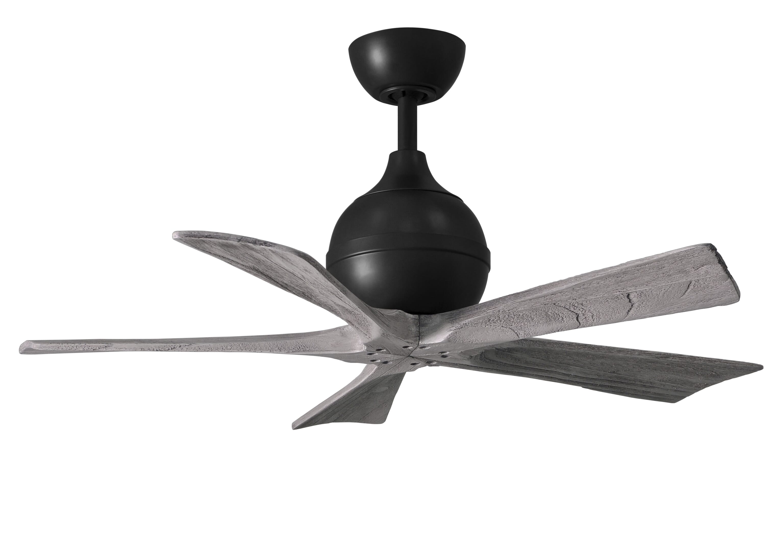 Irene 6-Speed DC 42" Ceiling Fan in Matte Black with Barnwood Tone blades