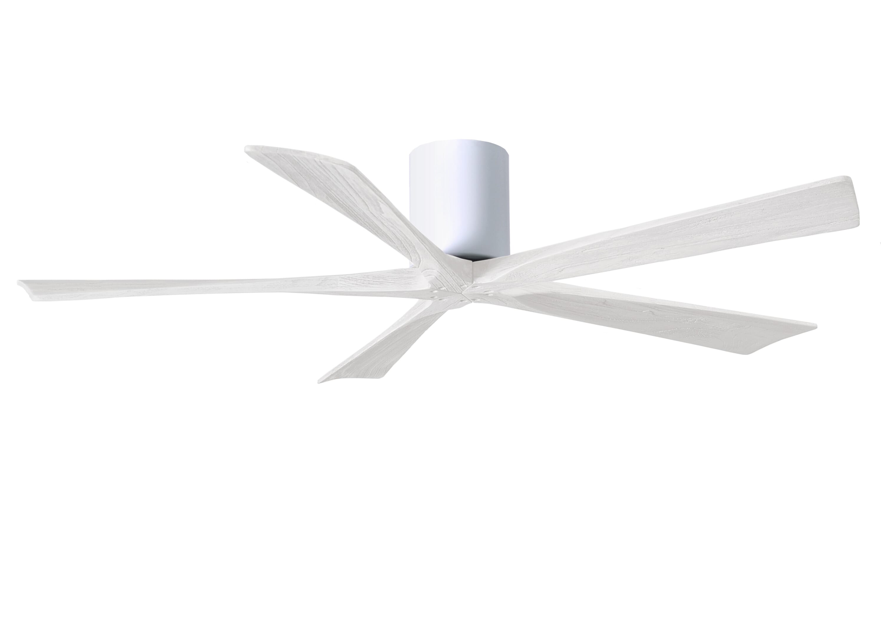 Irene 6-Speed DC 60" Ceiling Fan in White with Matte White blades