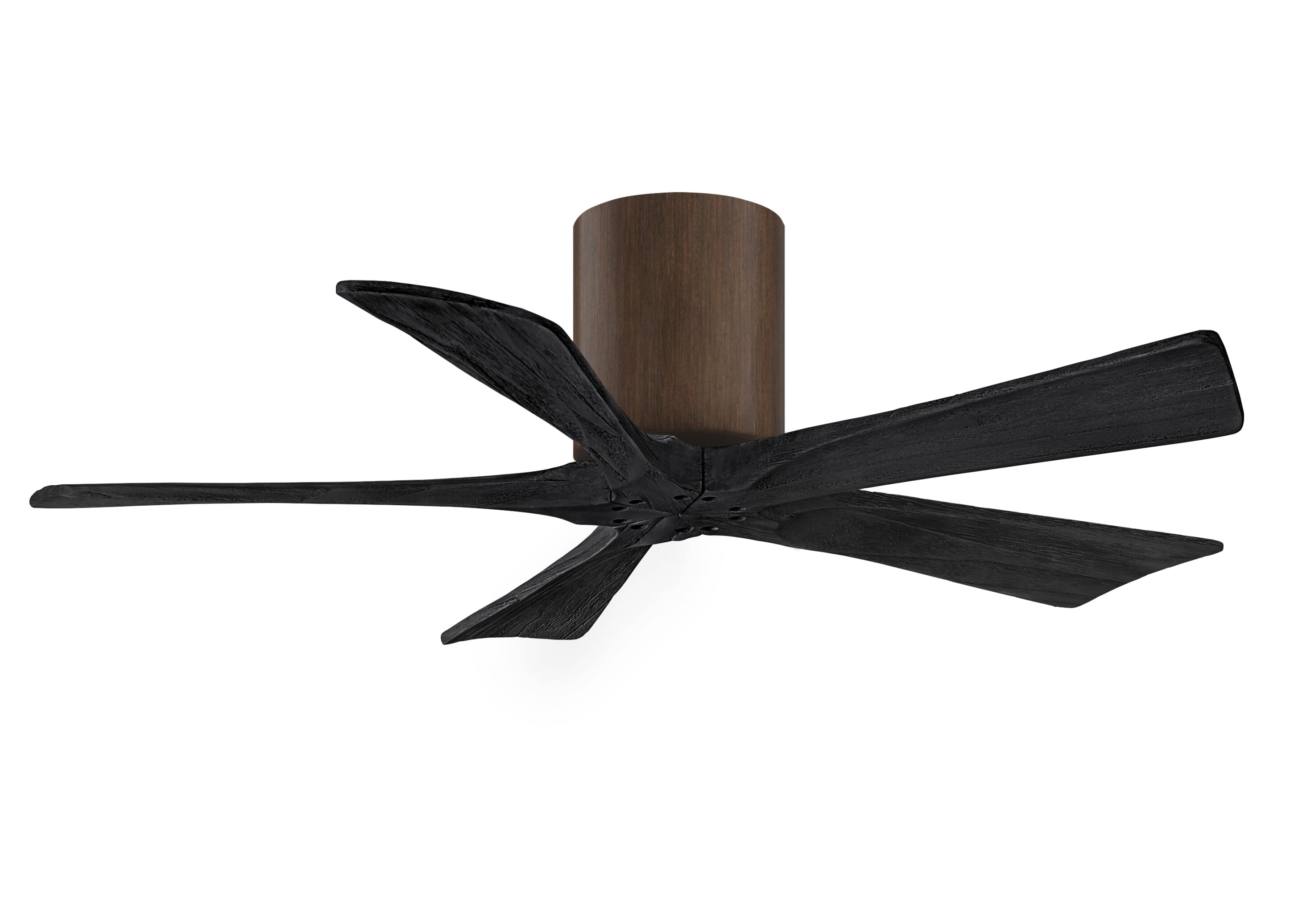 Irene 6-Speed DC 42" Ceiling Fan in Walnut tone with Matte Black blades