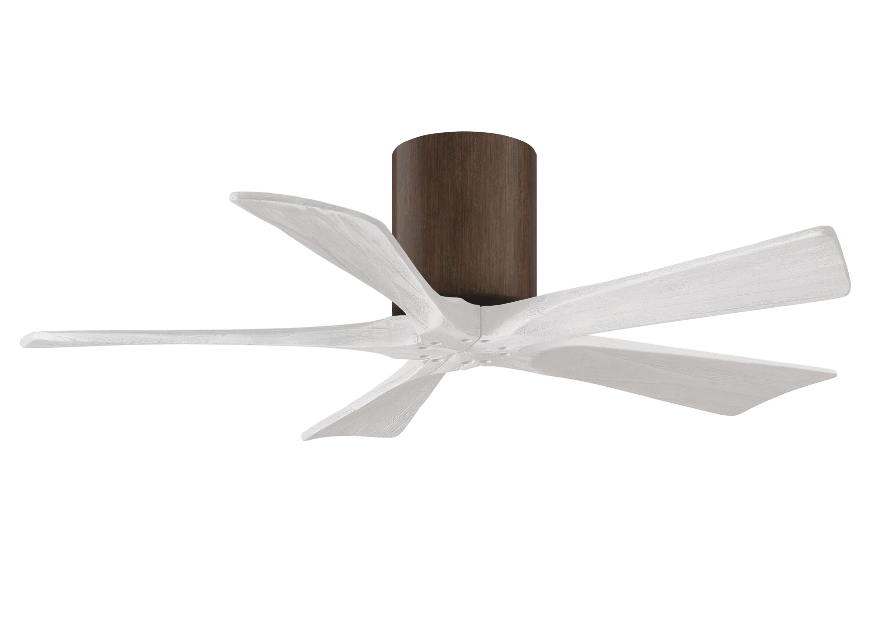 Irene 6-Speed DC 42" Ceiling Fan in Walnut tone with Matte White blades