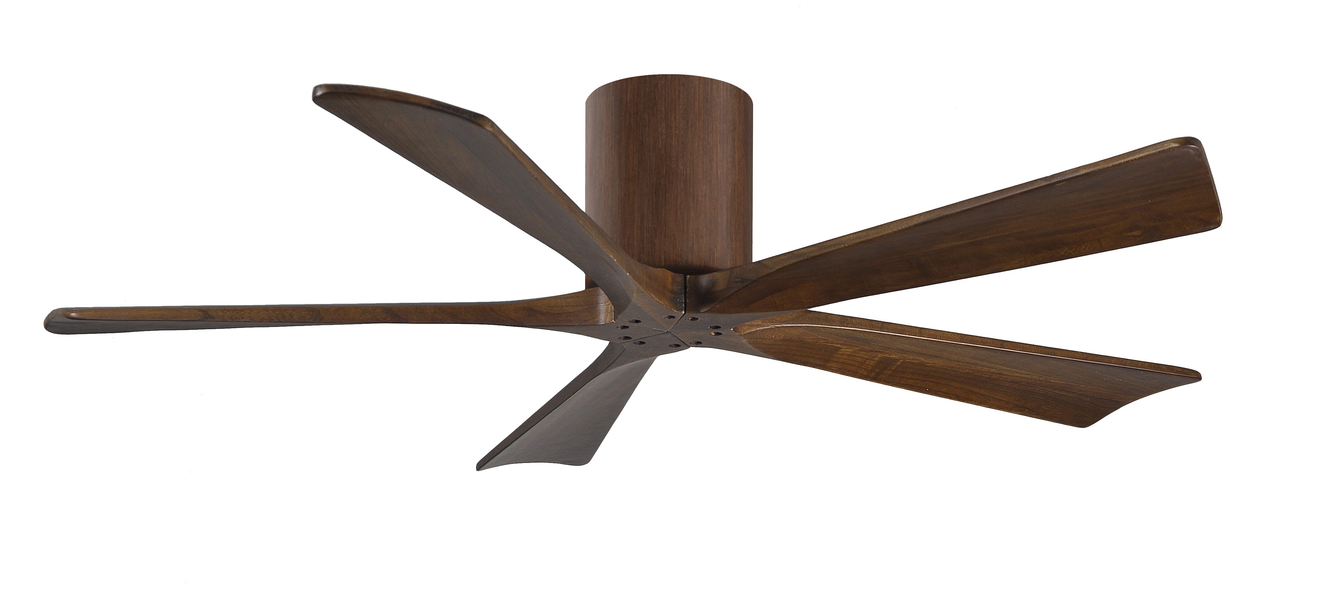 Irene 6-Speed DC 52" Ceiling Fan in Walnut tone with Walnut blades