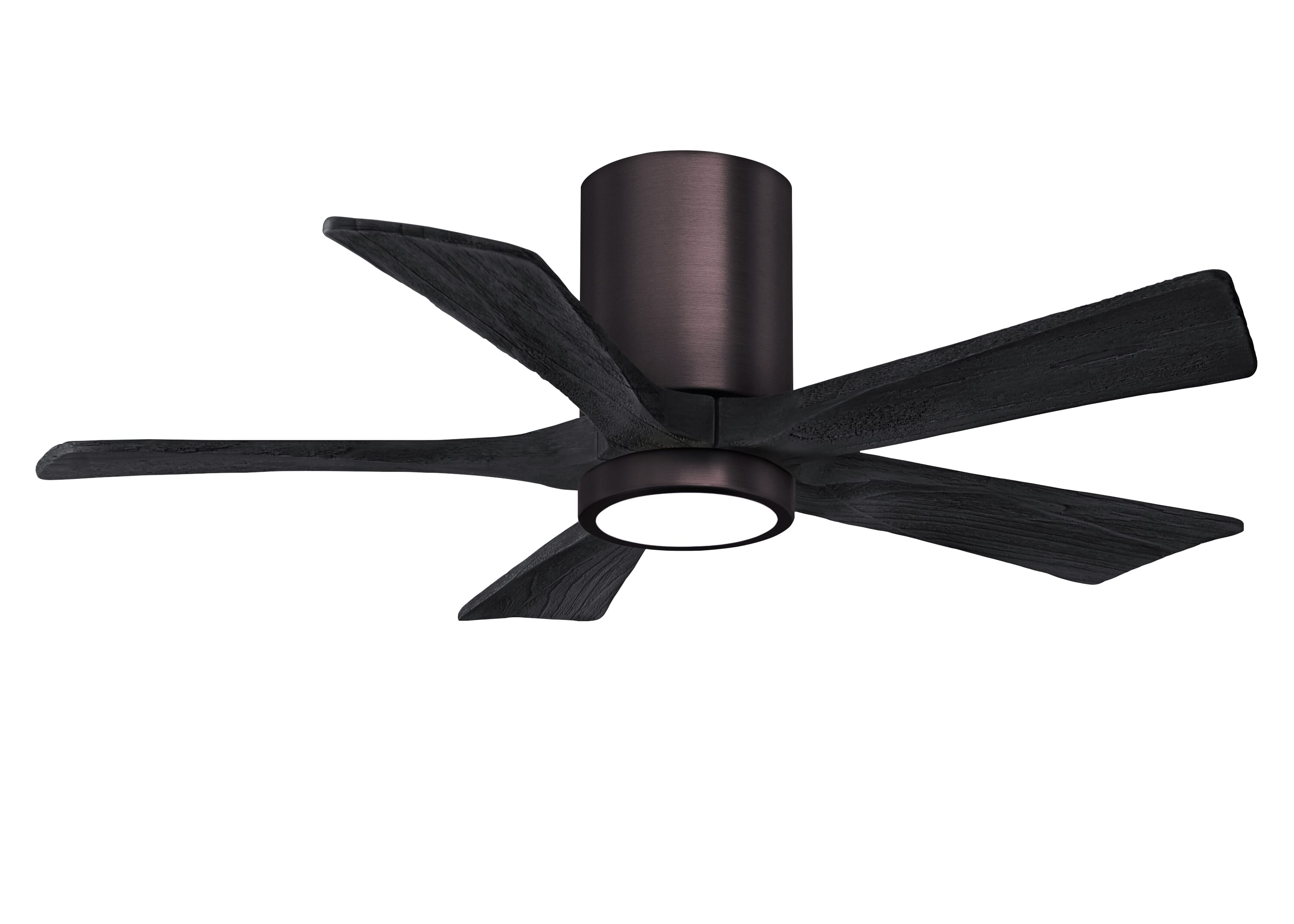 Irene 6-Speed DC 42" Ceiling Fan w/ Integrated Light Kit in Brushed Bronze with Matte Black blades