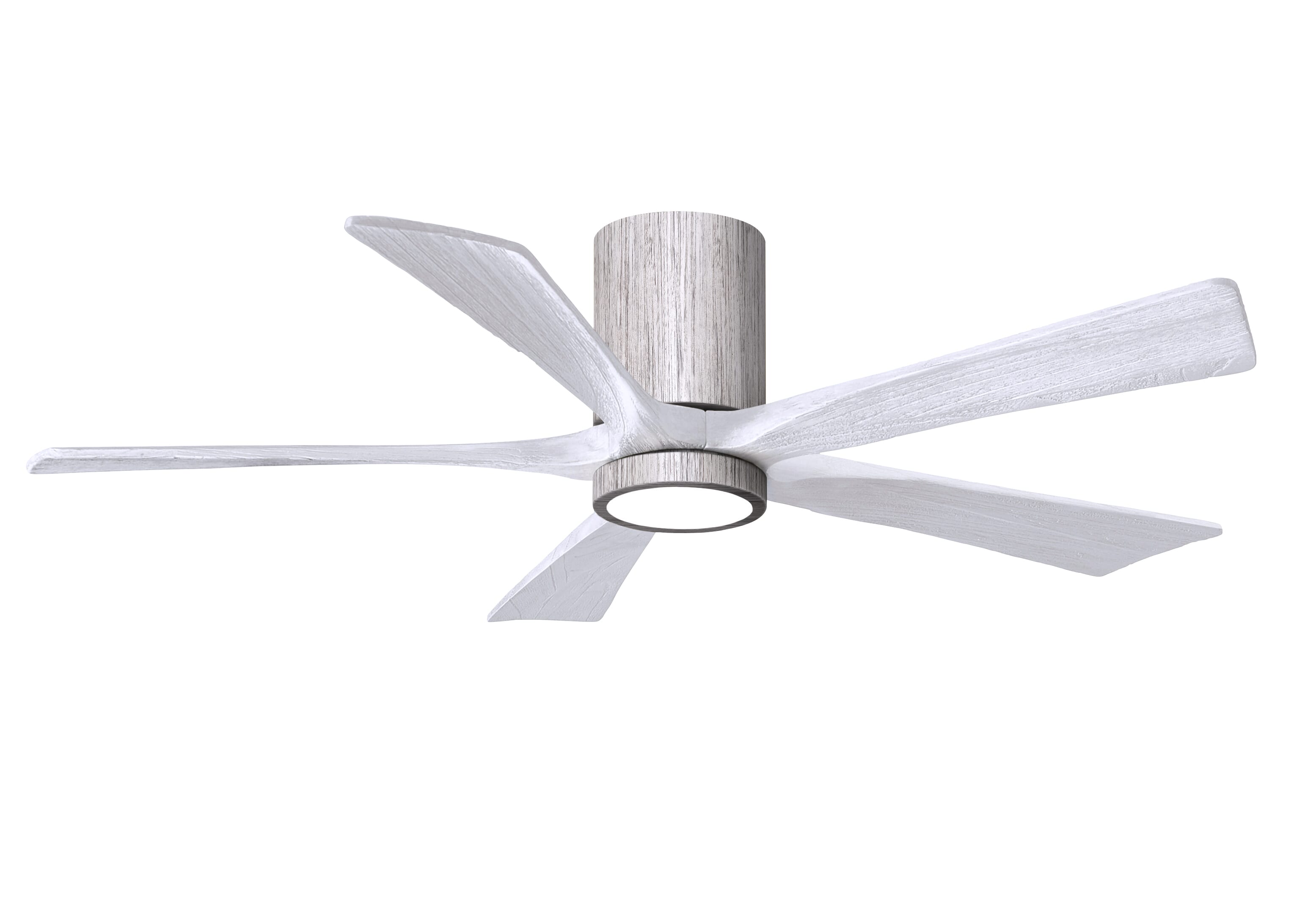 Irene 6-Speed DC 52" Ceiling Fan w/ Integrated Light Kit in Barnwood Tone with Matte White blades