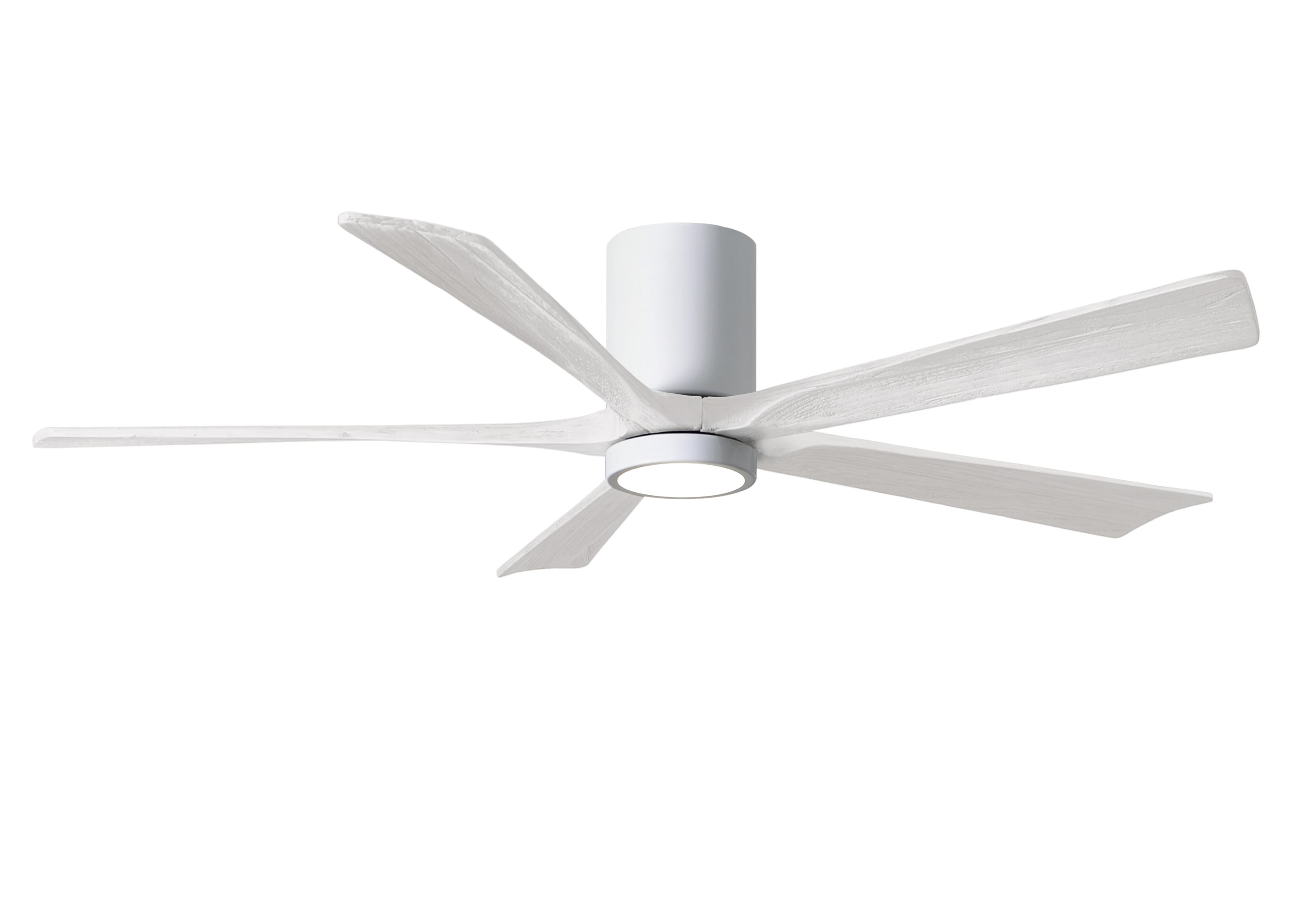 Irene 6-Speed DC 60" Ceiling Fan w/ Integrated Light Kit in White with Matte White blades