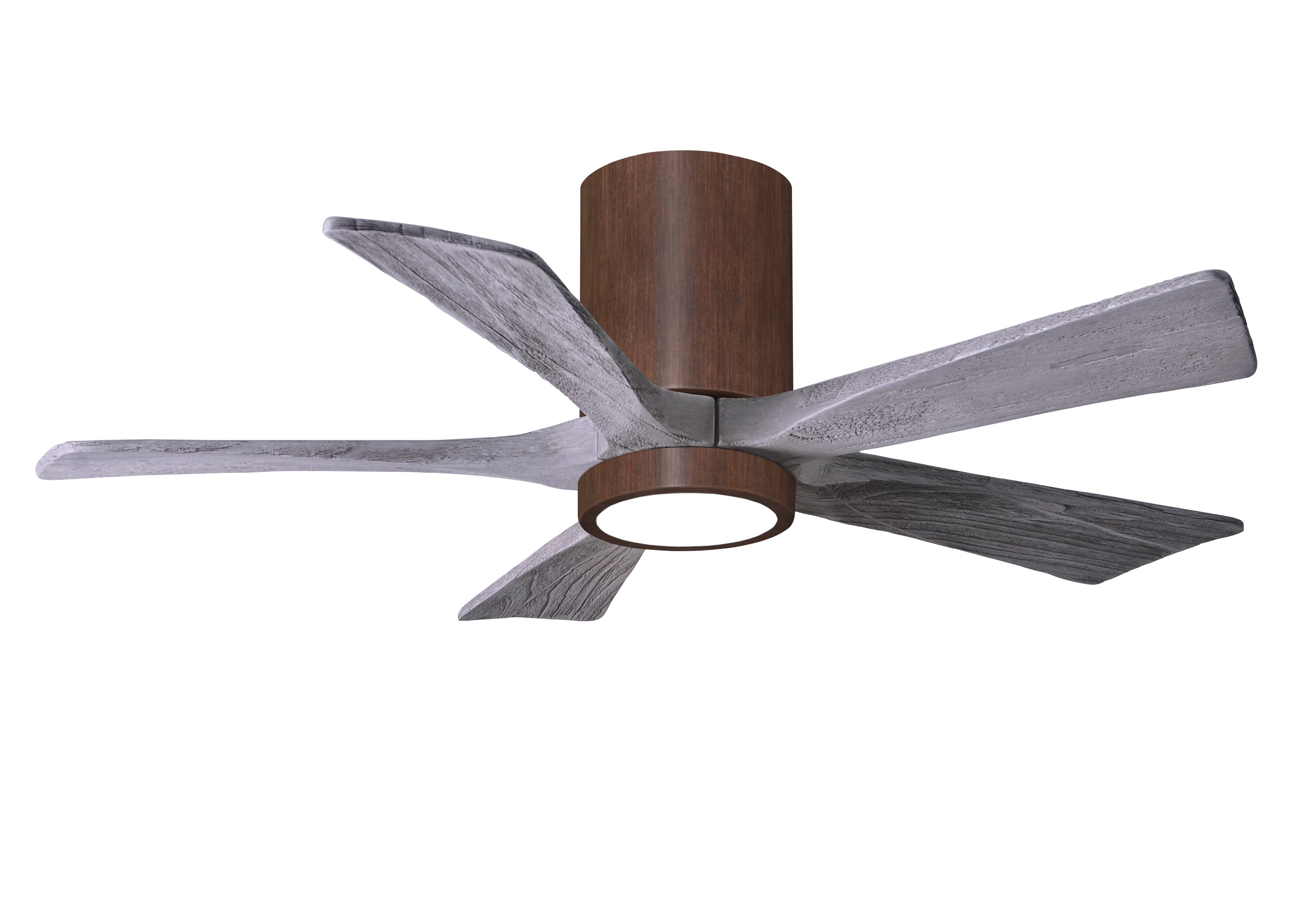 Irene 6-Speed DC 42" Ceiling Fan w/ Integrated Light Kit in Walnut Tone with Barnwood Tone blades