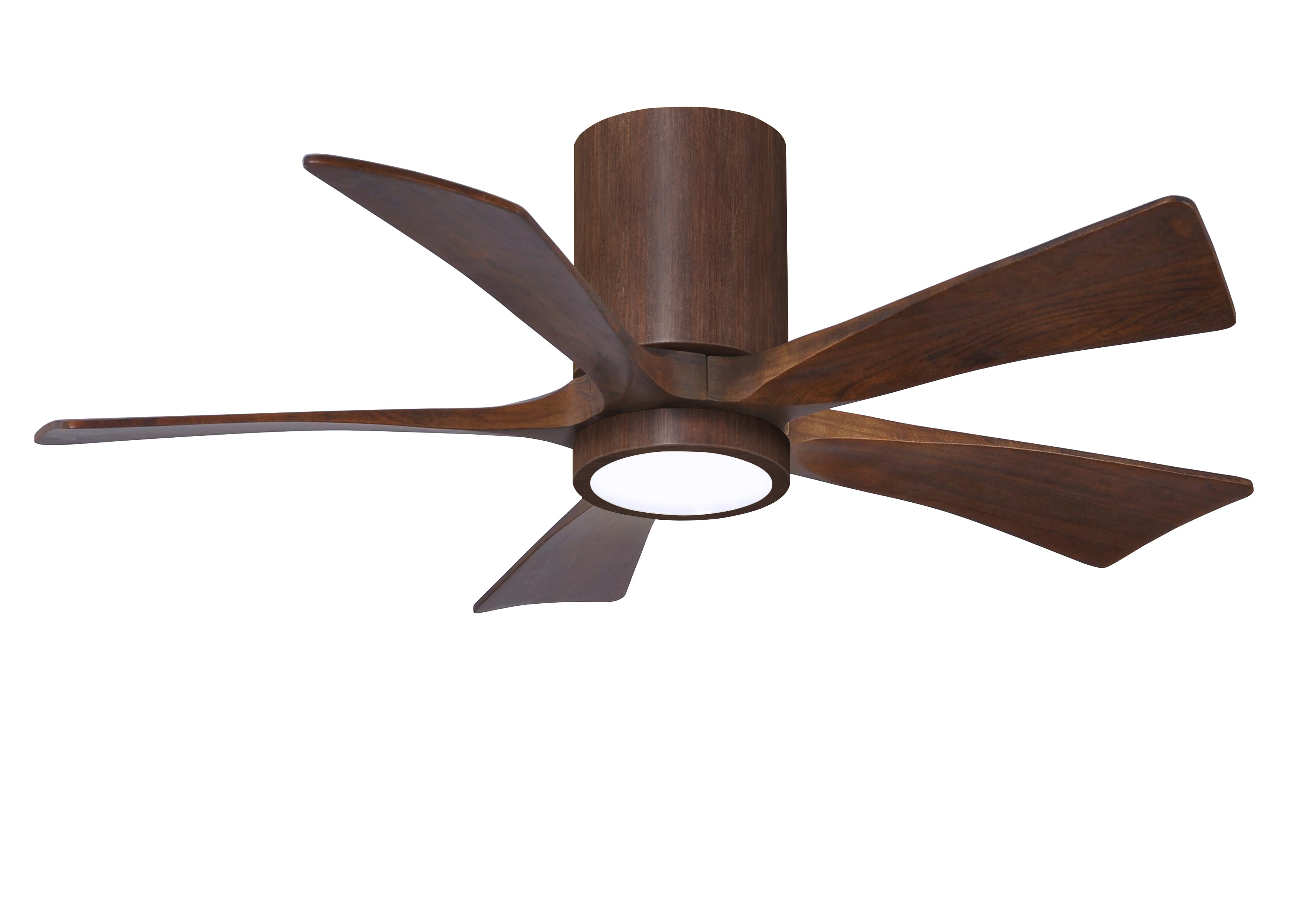 Irene 6-Speed DC 42" Ceiling Fan w/ Integrated Light Kit in Walnut Tone with Walnut Tone blades