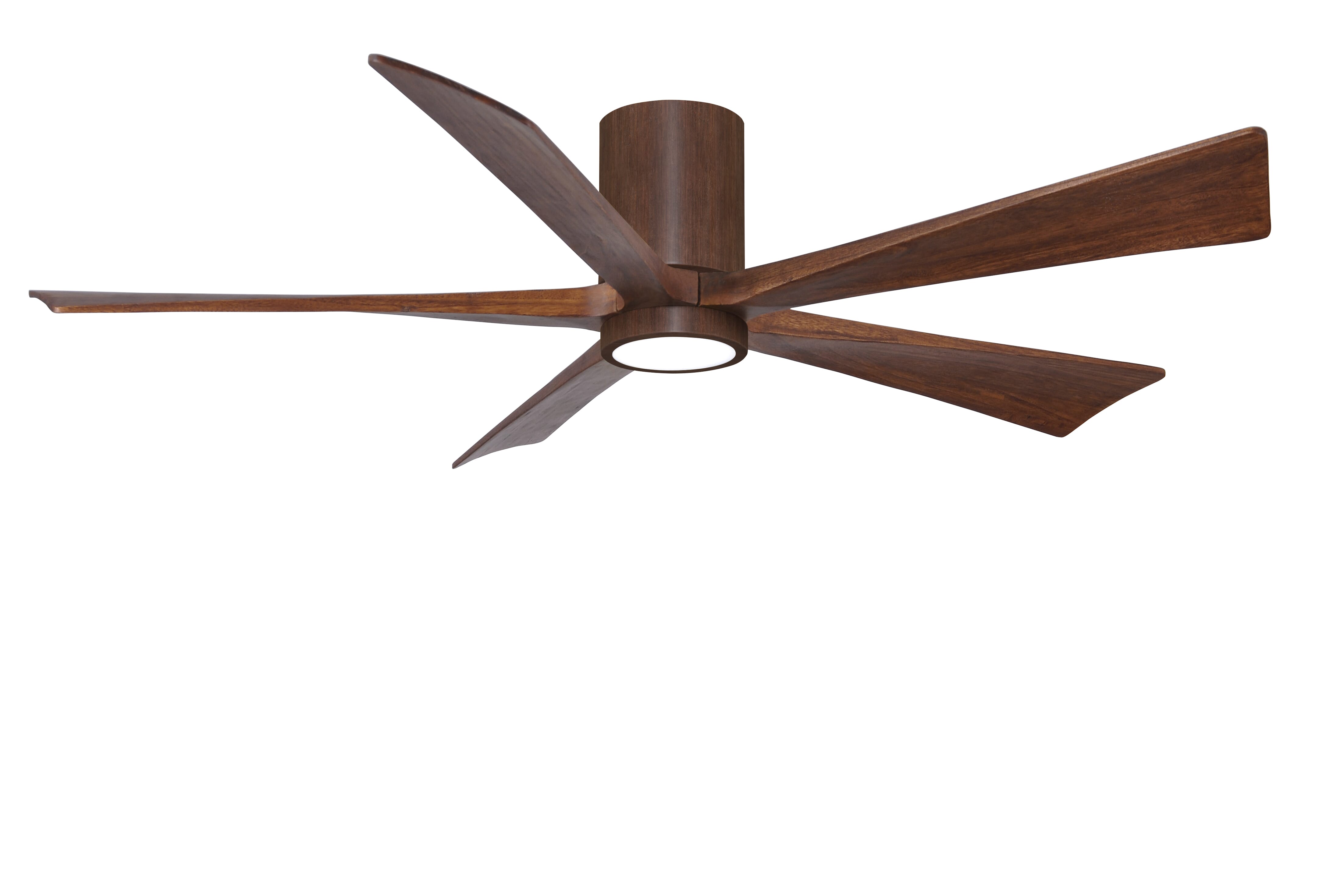 Irene 6-Speed DC 60" Ceiling Fan w/ Integrated Light Kit in Walnut Tone with Walnut Tone blades