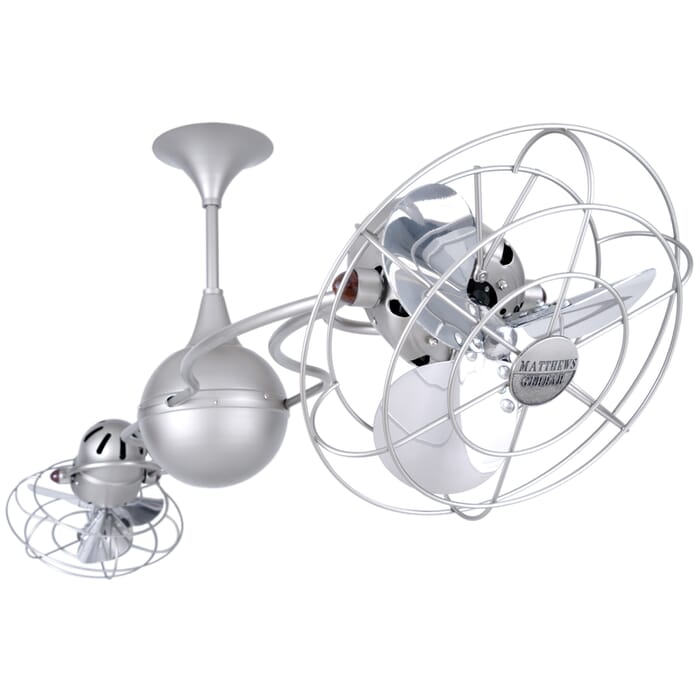 Italo Ventania 3-Speed AC 60" Ceiling Fan in Brushed Nickel with Brushed Nickel blades Italo Ventania 3-Speed AC 60" Ceiling Fan in Brushed Nickel with Brushed Nickel blades