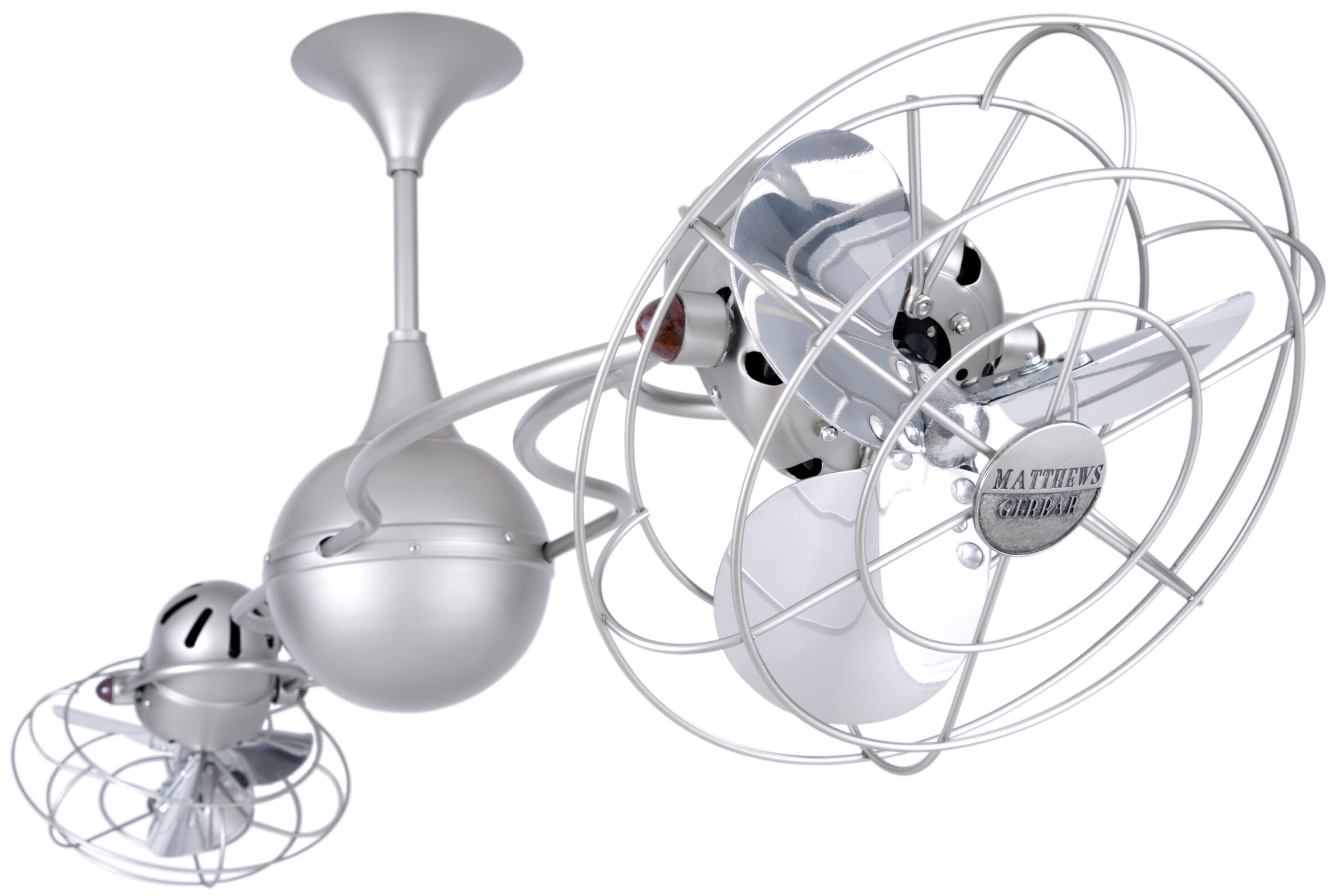 Matthews Italo Ventania 60" Indoor Ceiling Fan in Brushed Nickel