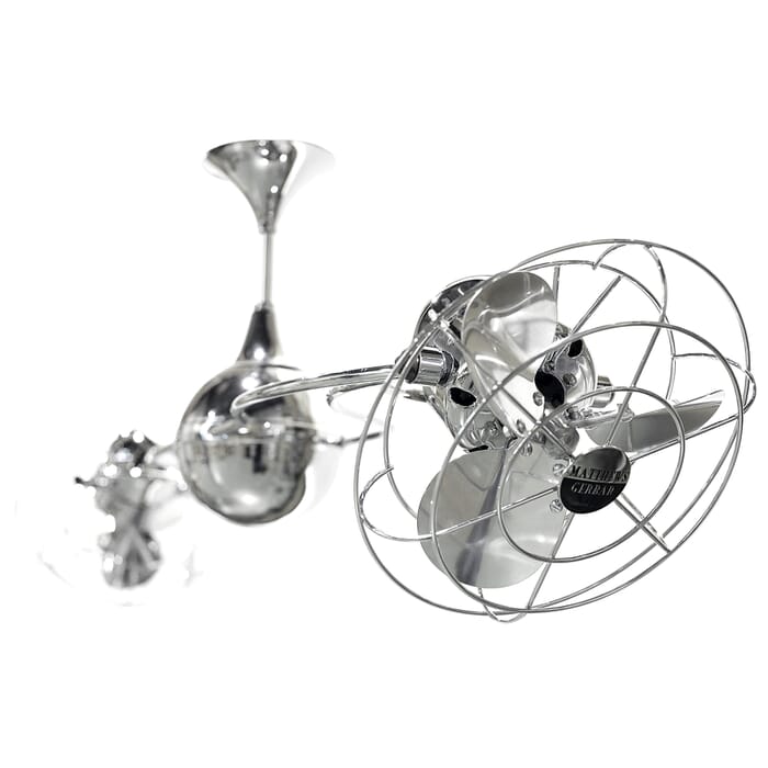 Italo Ventania 3-Speed AC 60" Ceiling Fan in Polished Chrome with Polished Chrome blades Italo Ventania 3-Speed AC 60" Ceiling Fan in Polished Chrome with Polished Chrome blades