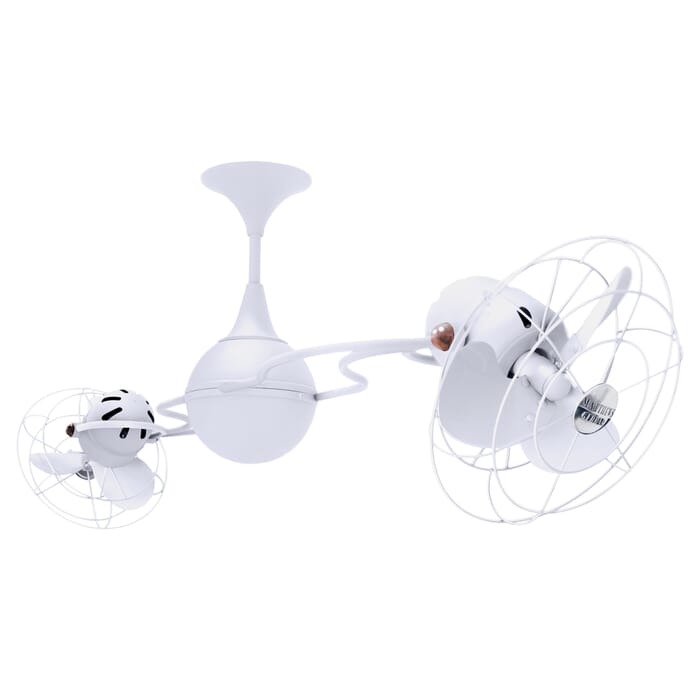 Italo Ventania 3-Speed AC 60" Ceiling Fan in Gloss White with White blades Italo Ventania 3-Speed AC 60" Ceiling Fan in Gloss White with White blades