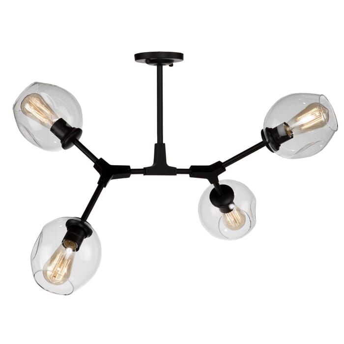 Artcraft Organic 4-Light Ceiling Light in Black Artcraft Organic 4-Light Ceiling Light in Black
