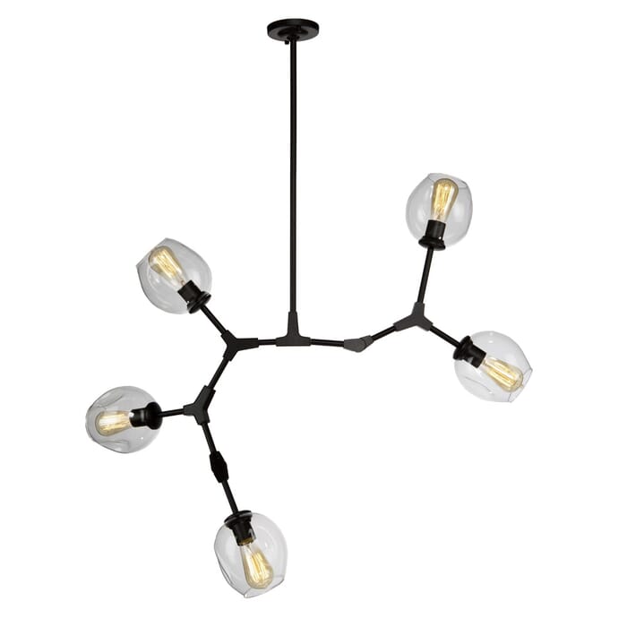 Artcraft Organic 5-Light Chandelier in Black Artcraft Organic 5-Light Chandelier in Black