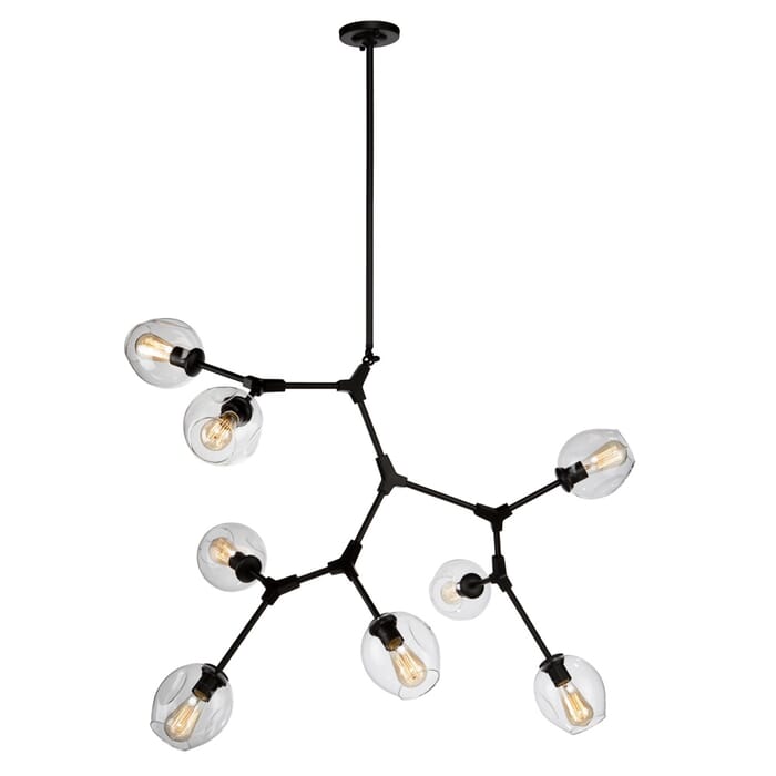 Artcraft Organic 8-Light Chandelier in Black Artcraft Organic 8-Light Chandelier in Black