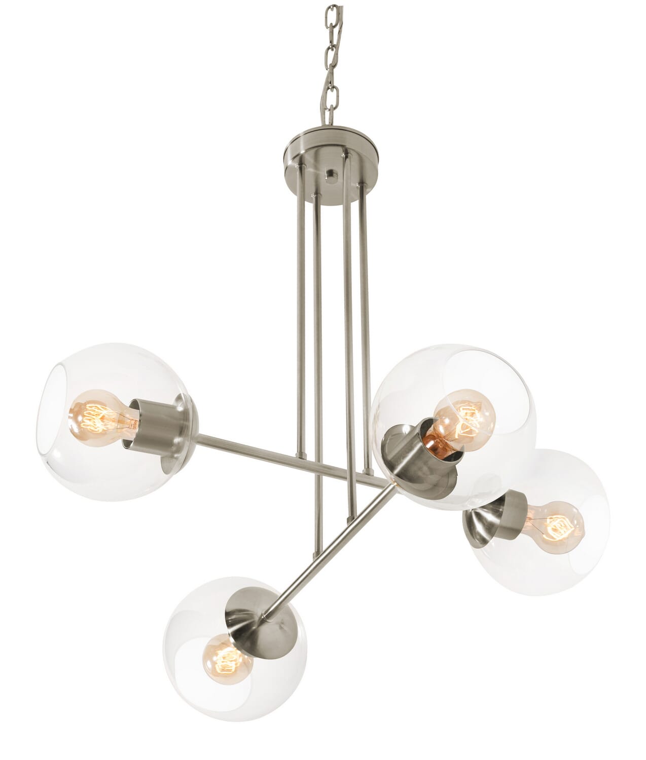 Jamie 4-Light Pendant in Satin Nickel