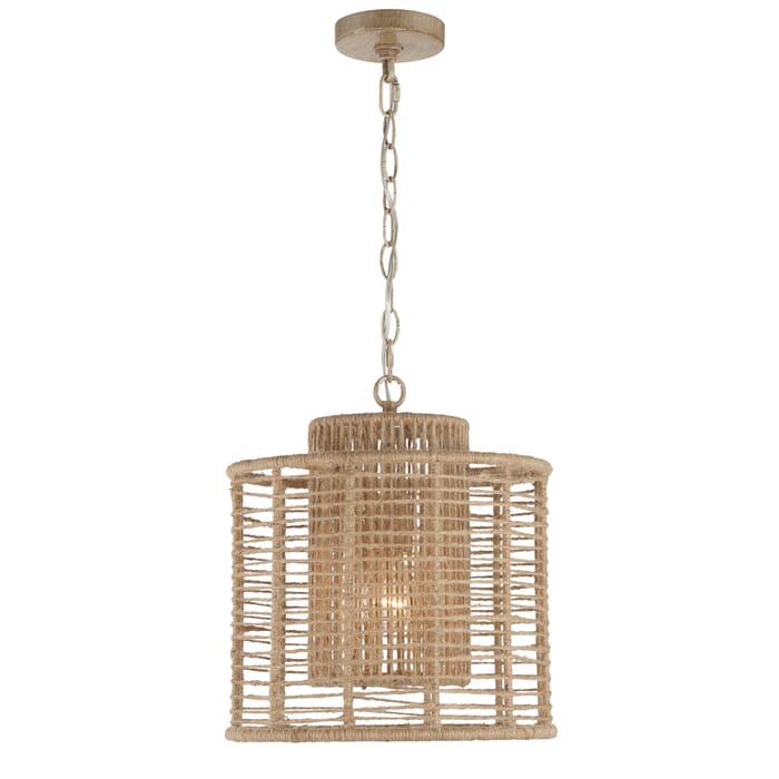Crystorama Jayna Pendant Light in Burnished Silver Crystorama Jayna Pendant Light in Burnished Silver