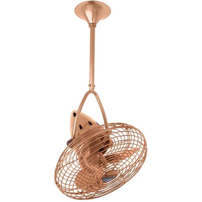 Jarold Direcional 3-Speed AC 13" Ceiling Fan in Brushed Copper with Brushed Copper blades Jarold Direcional 3-Speed AC 13" Ceiling Fan in Brushed Copper with Brushed Copper blades