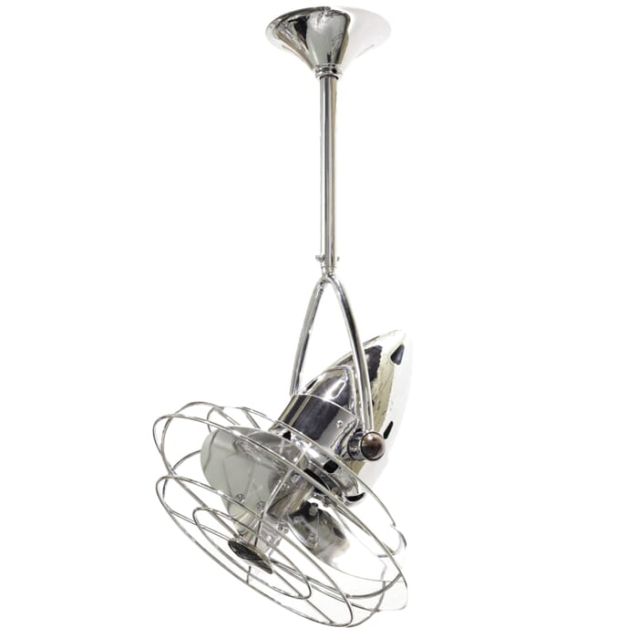 Jarold Direcional 3-Speed AC 13" Ceiling Fan in Polished Chrome with Polished Chrome blades Jarold Direcional 3-Speed AC 13" Ceiling Fan in Polished Chrome with Polished Chrome blades