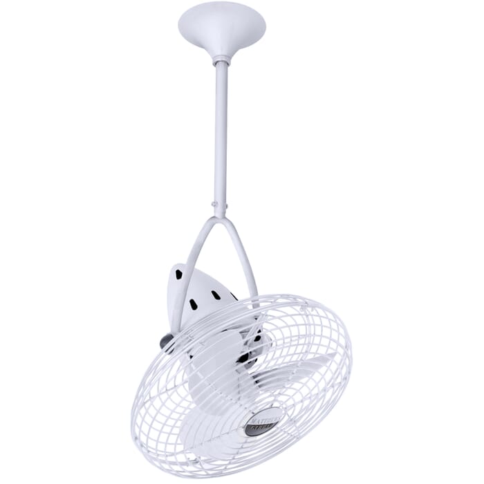 Jarold Direcional 3-Speed AC 13" Ceiling Fan in Gloss White with White blades Jarold Direcional 3-Speed AC 13" Ceiling Fan in Gloss White with White blades