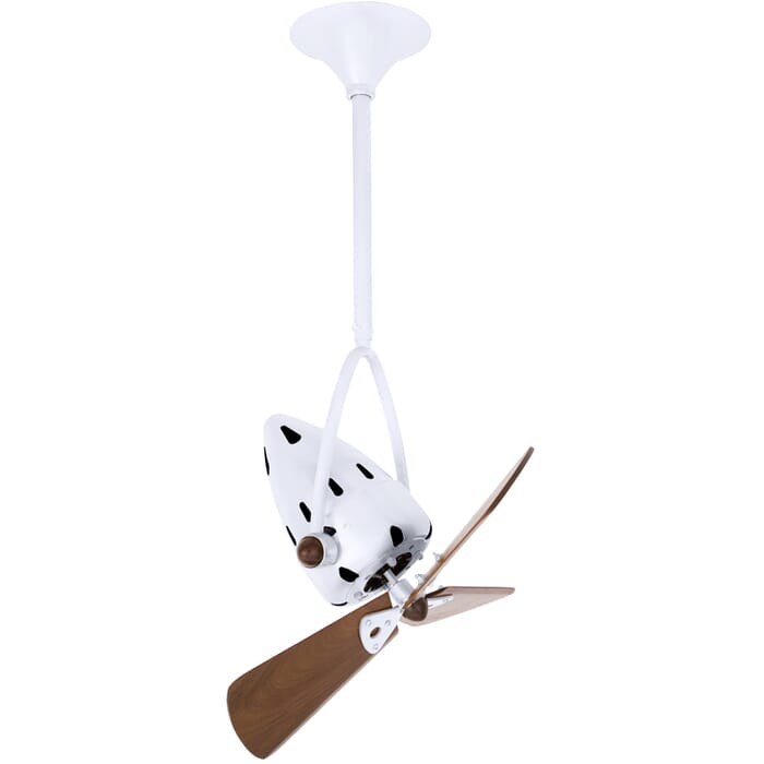 Jarold Direcional 3-Speed AC 16" Ceiling Fan in Gloss White with Mahogany blades Jarold Direcional 3-Speed AC 16" Ceiling Fan in Gloss White with Mahogany blades