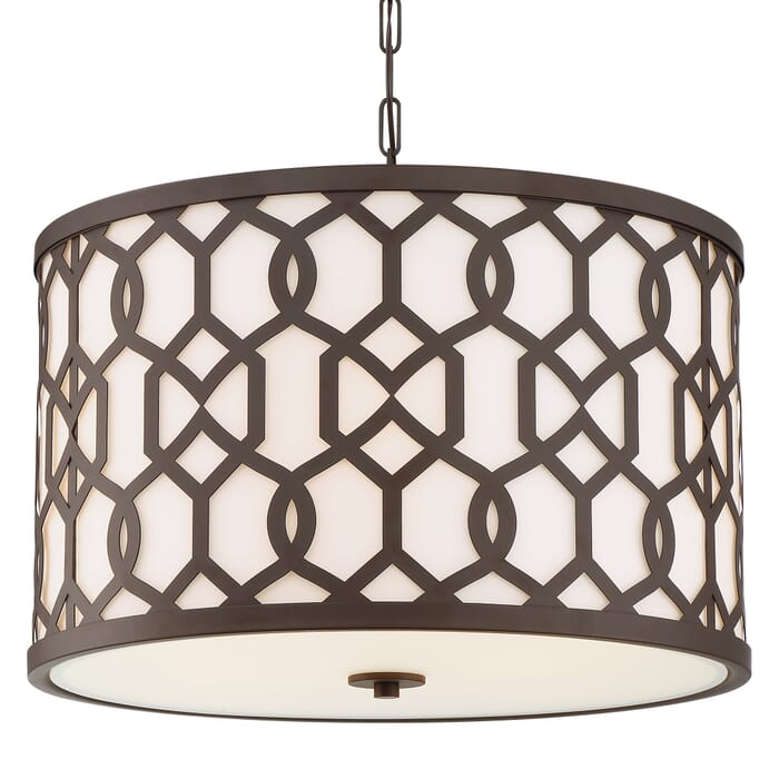 Libby Langdon for Crystorama Jennings 17" Outdoor Hanging Light in Dark Bronze Libby Langdon for Crystorama Jennings 17" Outdoor Hanging Light in Dark Bronze