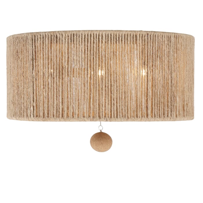 Crystorama Jessa 3-Light Ceiling Light in Burnished Silver Crystorama Jessa 3-Light Ceiling Light in Burnished Silver