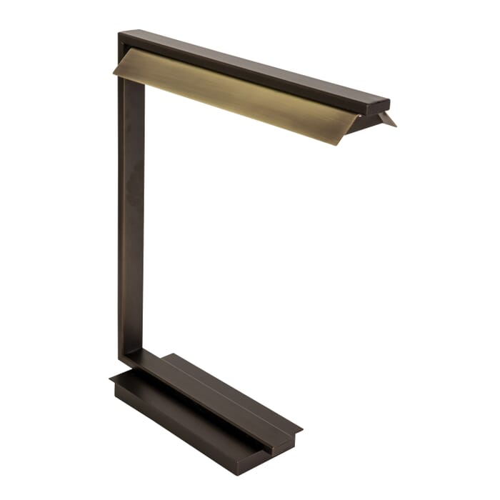 House of Troy Jay 19" Table Lamp in Chestnut Bronze with Antique Brass House of Troy Jay 19" Table Lamp in Chestnut Bronze with Antique Brass