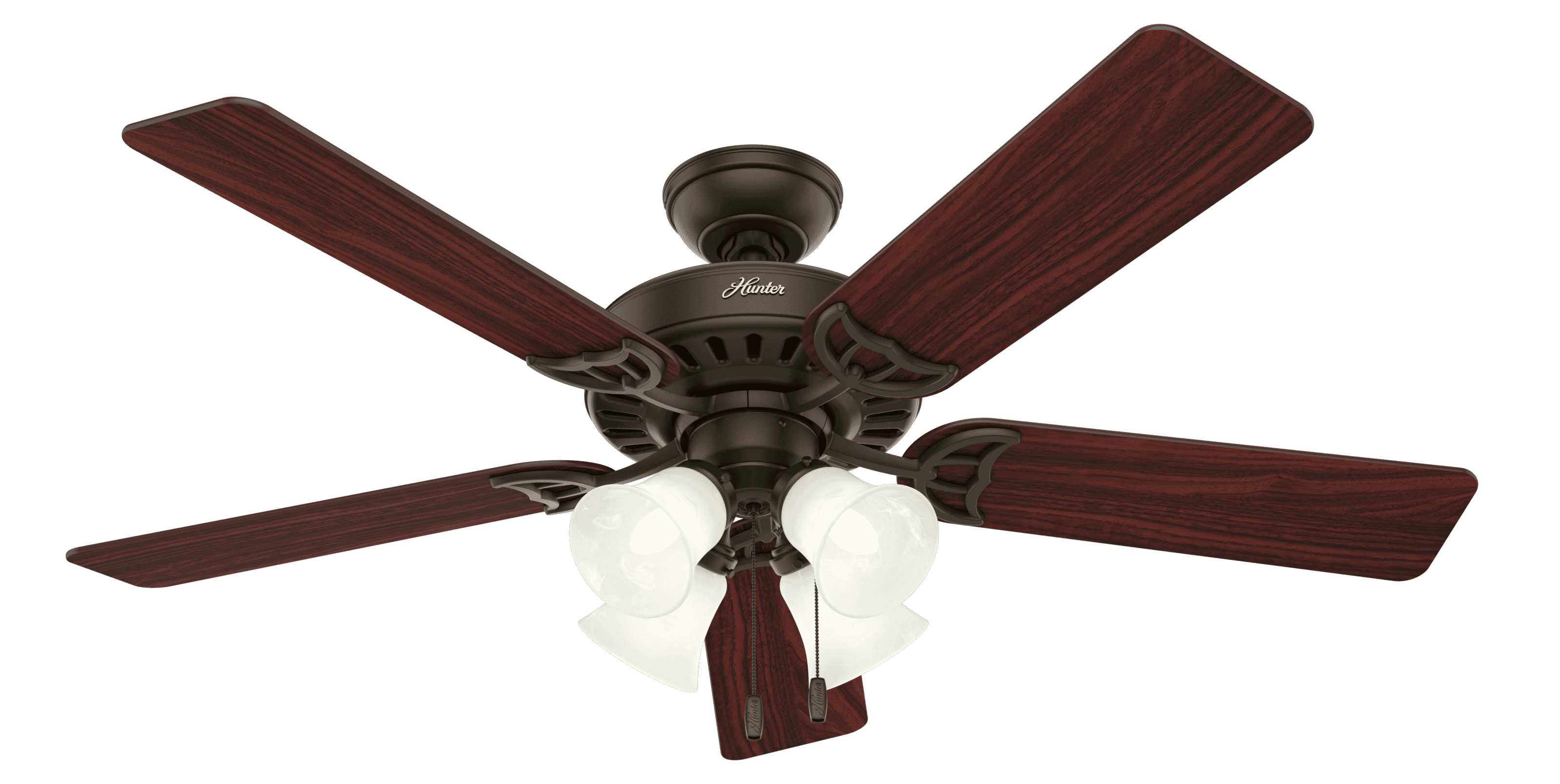 Hunter Studio Series 4-Light 52"" Indoor Ceiling Fan in New Bronze -  Hunter Fans, 53067