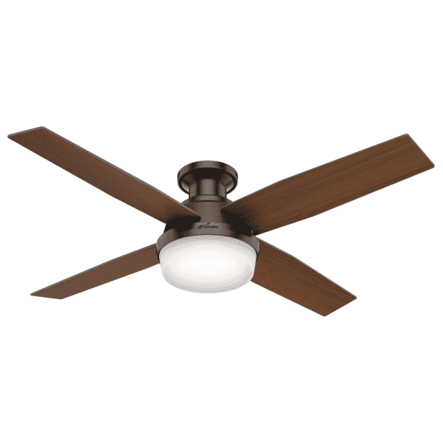 Indoor Flush Mount Ceiling Fan, Kitchen Ceiling Fans With Bright Lights