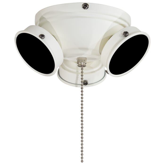 Minka-Aire 3 Bulb Light Kit in Shell White Minka-Aire 3 Bulb Light Kit in Shell White