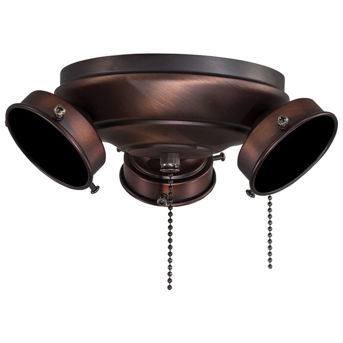 Minka-Aire Timeless 3 Bulb Light Kit in Dark Brushed Bronze Minka-Aire Timeless 3 Bulb Light Kit in Dark Brushed Bronze