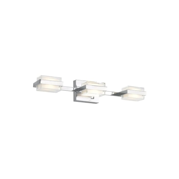 Tech Kamden 6-Light 3000K LED 23" Bathroom Vanity Light in Chrome Tech Kamden 6-Light 3000K LED 23" Bathroom Vanity Light in Chrome
