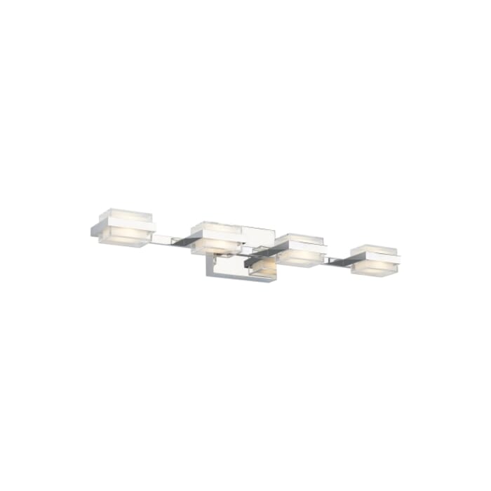 Tech Kamden 8-Light 3000K LED 31" Bathroom Vanity Light in Chrome Tech Kamden 8-Light 3000K LED 31" Bathroom Vanity Light in Chrome