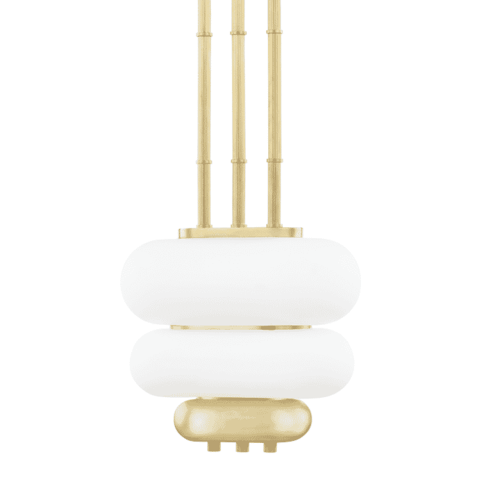 Hudson Valley Palisade 2-Light Pendant Light in Aged Brass Hudson Valley Palisade 2-Light Pendant Light in Aged Brass