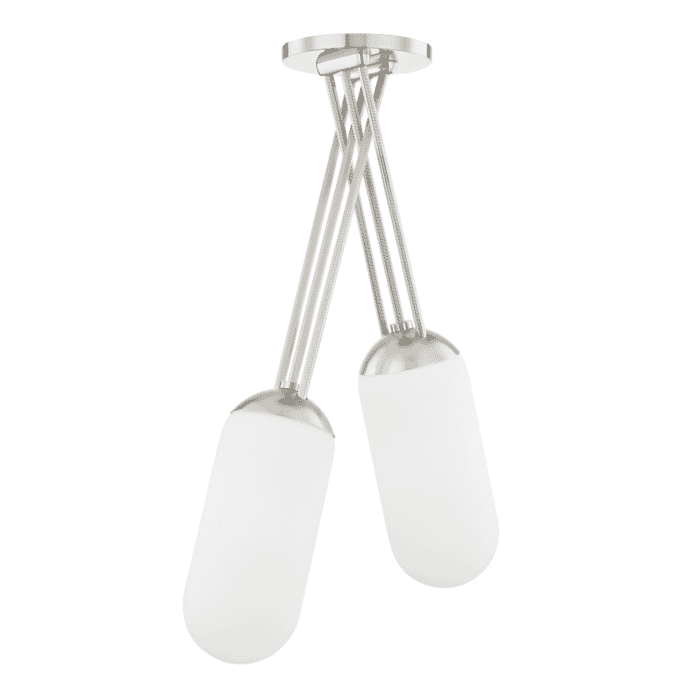 Hudson Valley Palisade 2-Light Pendant Light in Burnished Nickel Hudson Valley Palisade 2-Light Pendant Light in Burnished Nickel