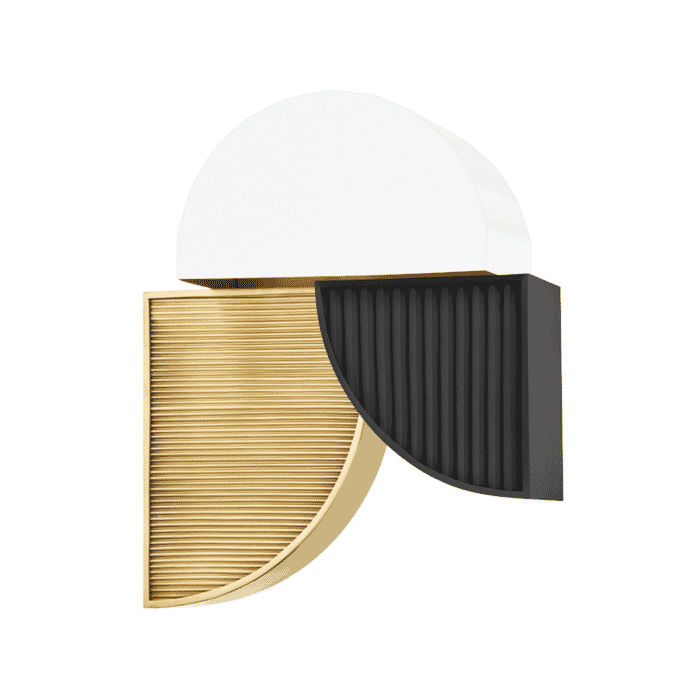 Hudson Valley Construct 2-Light Wall Sconce in Aged Brass Hudson Valley Construct 2-Light Wall Sconce in Aged Brass