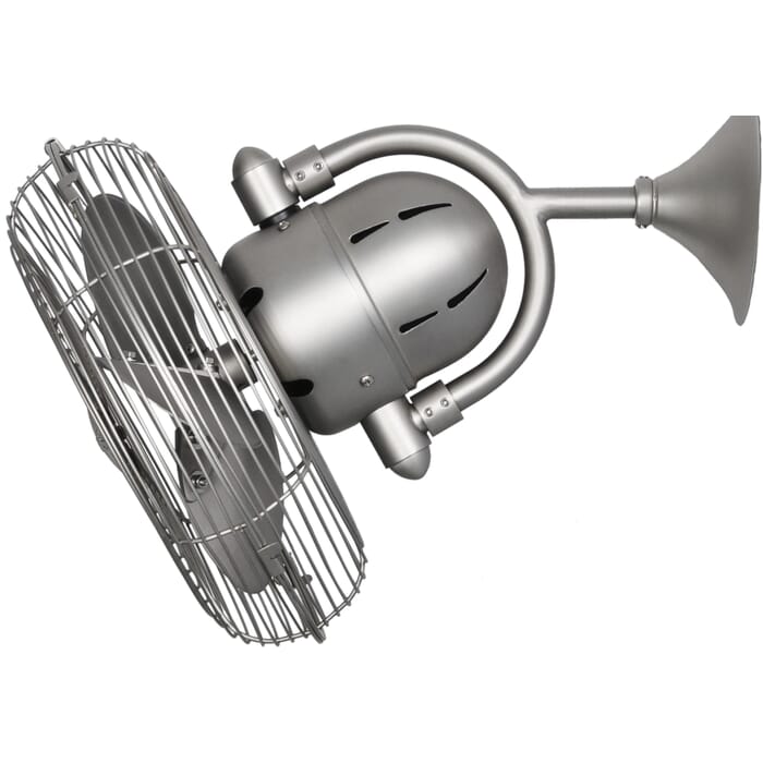 Matthews Kaye 13" Indoor Wall Fan in Brushed Nickel Matthews Kaye 13" Indoor Wall Fan in Brushed Nickel