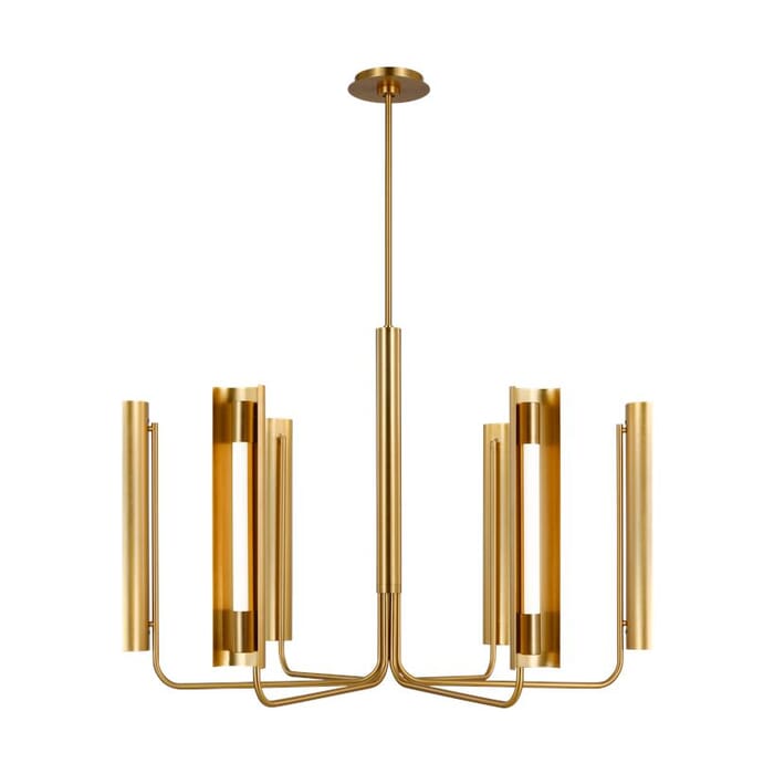 Generation Lighting Carson 6-Light Chandelier in Burnished Brass by Kelly Wearstler Generation Lighting Carson 6-Light Chandelier in Burnished Brass by Kelly Wearstler
