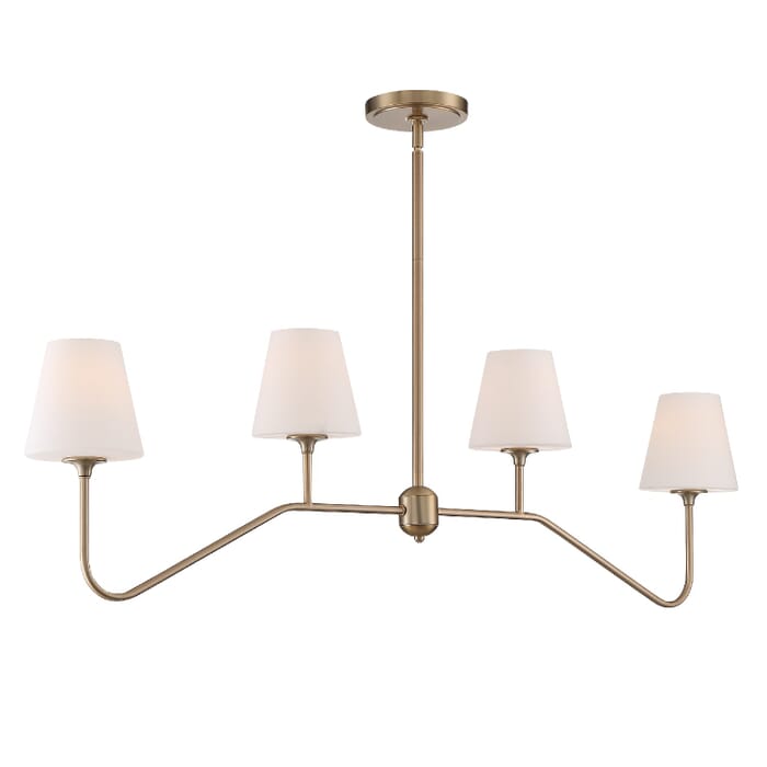 Crystorama Keenan 4-Light 15" Chandelier in Vibrant Gold Crystorama Keenan 4-Light 15" Chandelier in Vibrant Gold