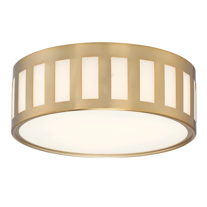 Crystorama Kendal 3-Light 14" Ceiling Light in Vibrant Gold Crystorama Kendal 3-Light 14" Ceiling Light in Vibrant Gold