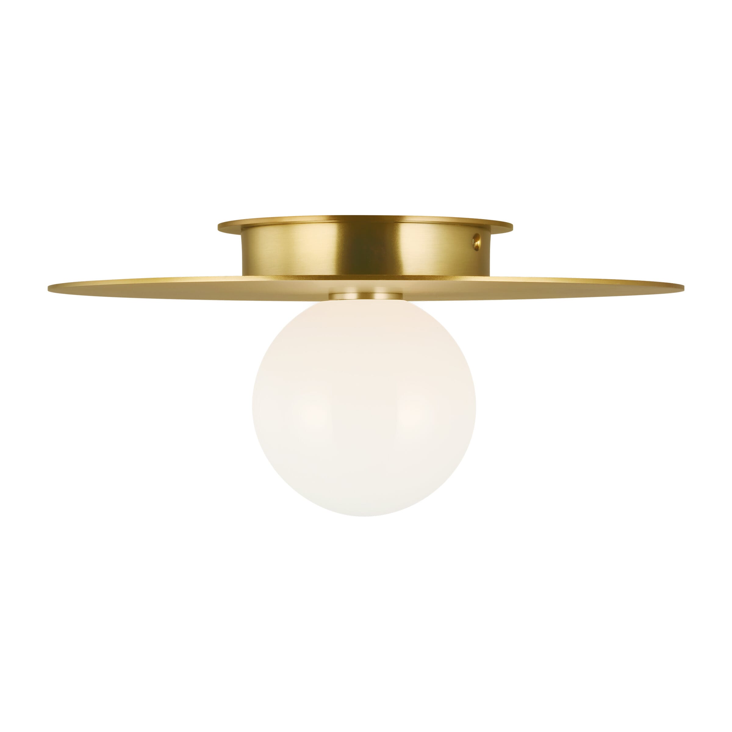Generation Lighting Nodes Ceiling Light in Burnished Brass by Kelly Wearstler