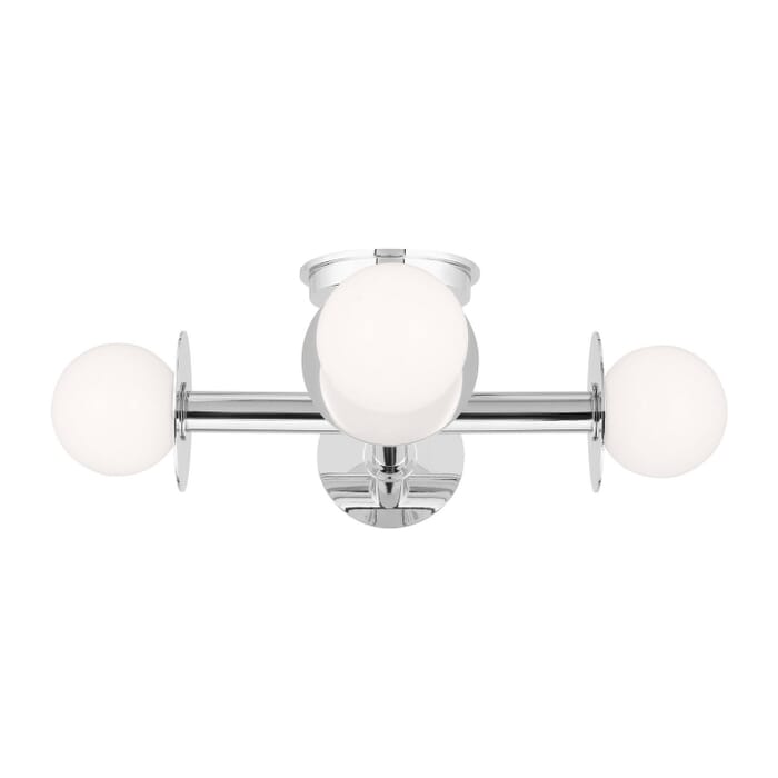 Nodes 4-Light Semi-Flush Ceiling Light in Polished Nickel Nodes 4-Light Semi-Flush Ceiling Light in Polished Nickel