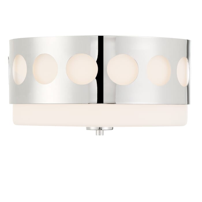Crystorama Kirby 2-Light Ceiling Light in Polished Nickel Crystorama Kirby 2-Light Ceiling Light in Polished Nickel