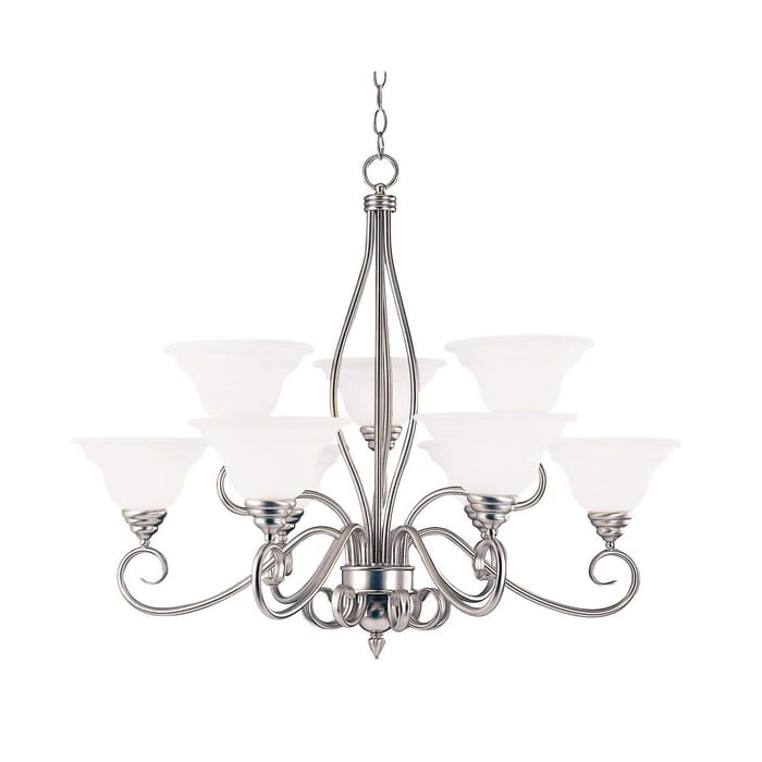 Savoy House Polar 9-Light Chandelier in Pewter Savoy House Polar 9-Light Chandelier in Pewter