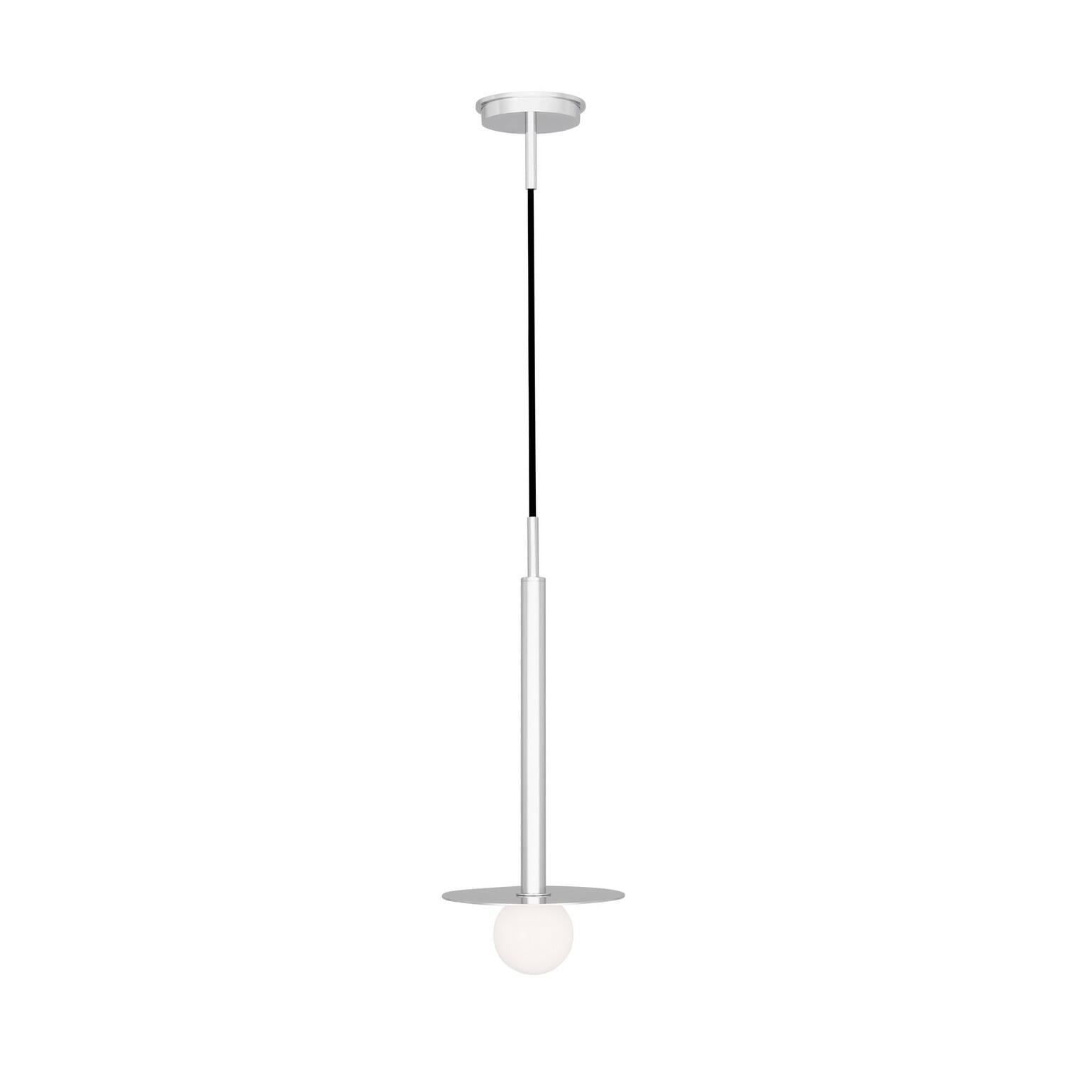 Nodes 1-Light Pendant in Polished Nickel