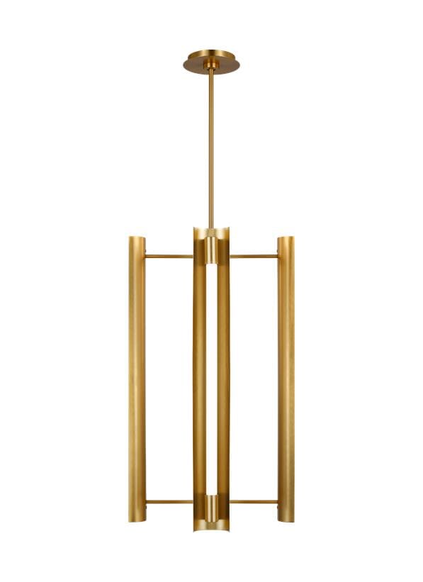 Generation Lighting Carson 4-Light Pendant Light in Burnished Brass by Kelly Wearstler