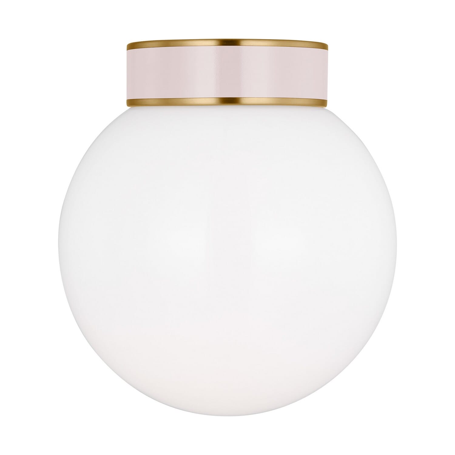Monroe 1-Light Flushmount Ceiling Light in Burnished Brass
