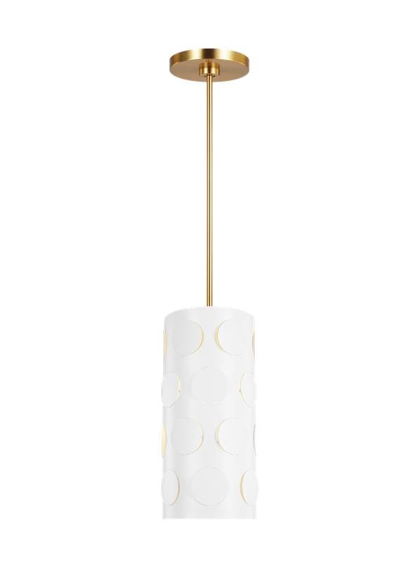 Generation Lighting Dottie Pendant Light in Burnished Brass by Kate Spade New York